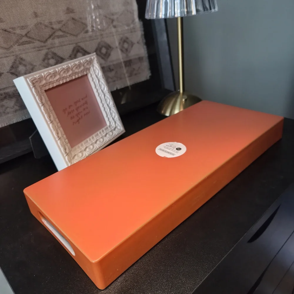 Orange Decorative Vanity Tray for Home Decor